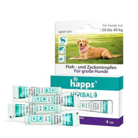 Zecken- und Flohtropfen - für Hunde 20-40 kg