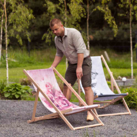 FULLPRINT Liegestuhl Strandstuhl