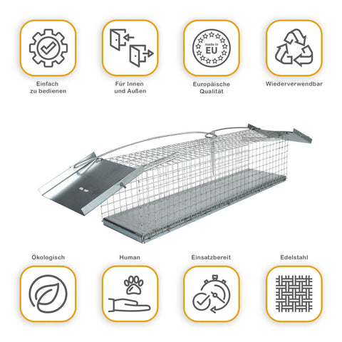 Rat - Lebendfalle Drahtfalle
