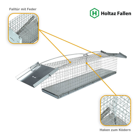 Rat - Lebendfalle Drahtfalle