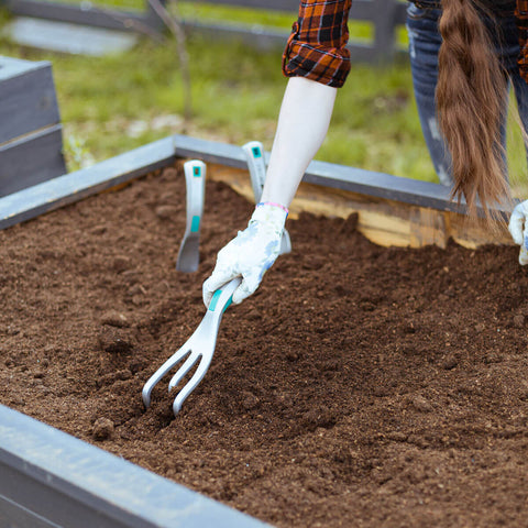 Set mit Handschippe, Gartenkralle und Unkrautstecher